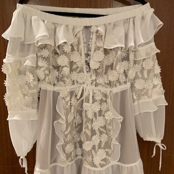 For Love and Lemons White Carolina Dress, Size S - Picture 4 of 7